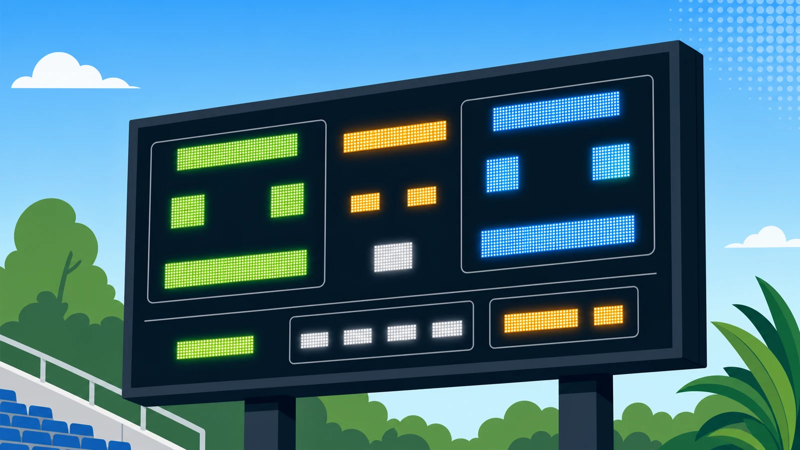 Soccer Scoreboard Features: Period Tracking, Stoppage Time, and Half-Time Display