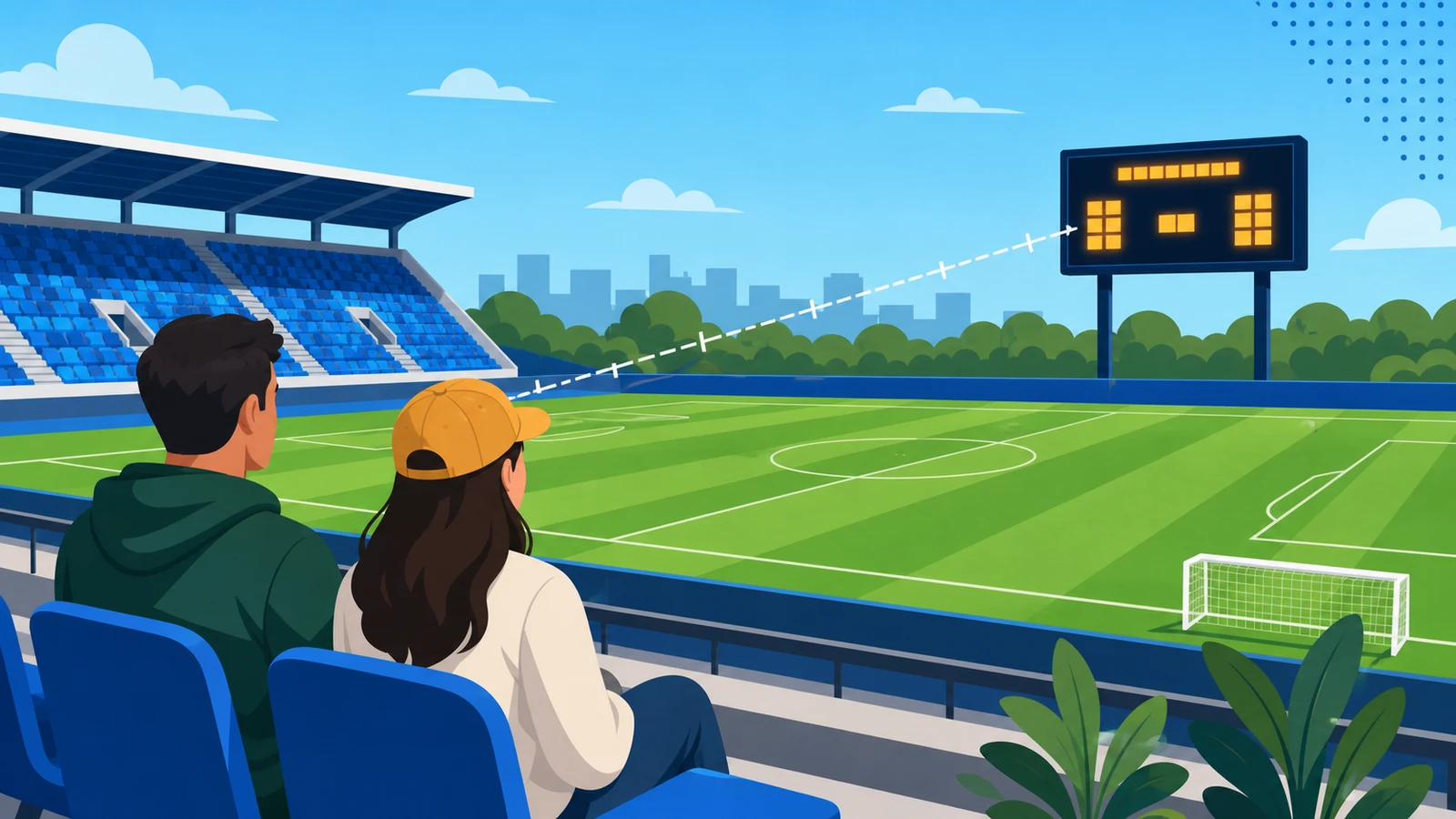 Soccer Scoreboard Sizing and Field Placement: Visibility from the Stands